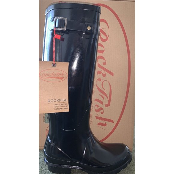 ROCKFISH Women’s Original Tall Gloss Wellington - Picture 7 of 11